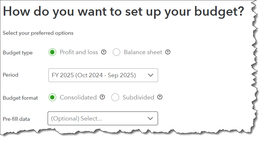 section in quickbooks