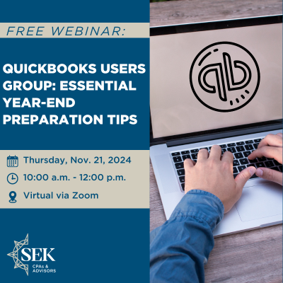 QuickBooks Users Group Webinar