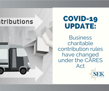 Business charitable contribution rules have changed under the CARES Act