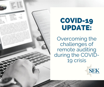 Overcoming the challenges of remote auditing during the COVID-19 crisis