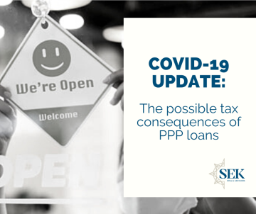 The possible tax consequences of PPP loans