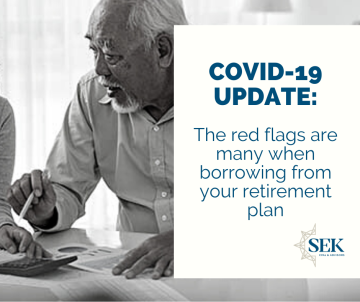 The red flags are many when borrowing from your retirement plan