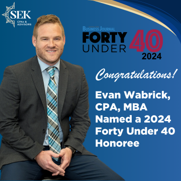 Member of the Firm Evan Wabrick Named Forty Under 40 Honoree