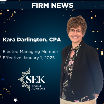 Kara Darlington elected Managing Member of SEK