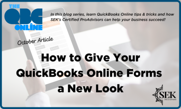 How to give your QuickBooks Online forms a new look