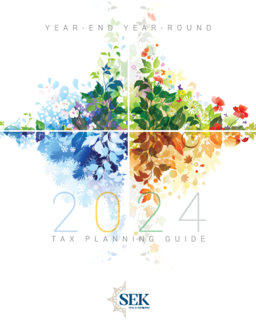 2024 Year-End Year-Round Tax Planning Guide