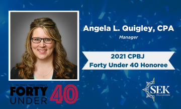 SEK, CPAs & Advisors Manager Named Forty Under 40 Honoree