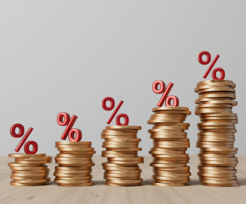 percentage money chart