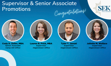 SEK Announces Supervisor and Senior Associate Promotions