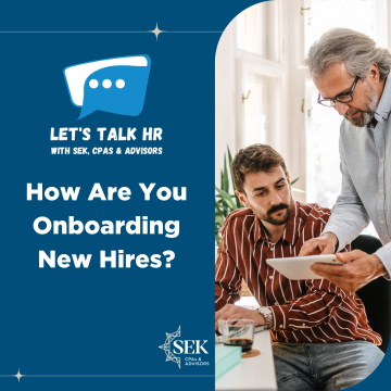 How are you onboarding new hires?