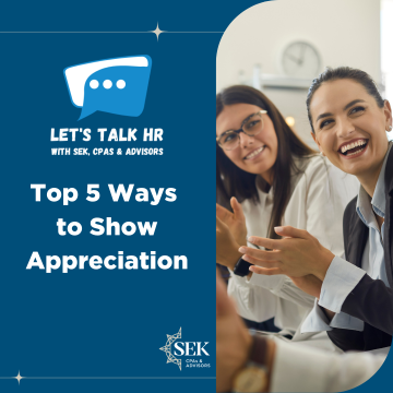 Top 5 ways to show appreciation