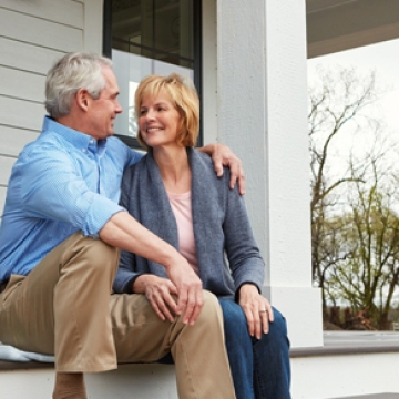 elderly couple home