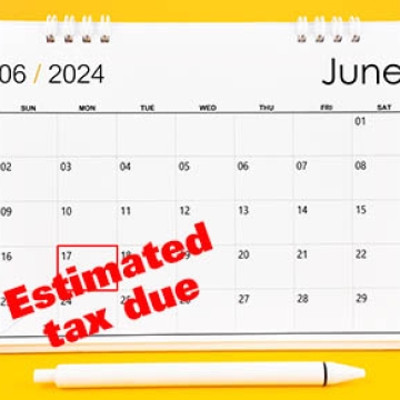 estimated tax calendar