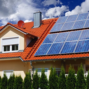 house solar panels