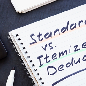 standard vs itemized deductions