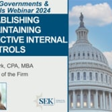 Establishing & Maintaining Effective Internal Controls for Governments