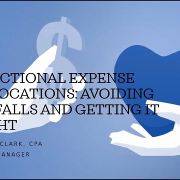 Functional Expense Allocations: Avoiding Pitfalls & Getting it Right