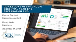 QuickBooks Users Group: Essential Year-End Preparation Tips