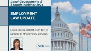 Employment Law Update for Governmental Entities