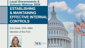 Establishing & Maintaining Effective Internal Controls for Governments