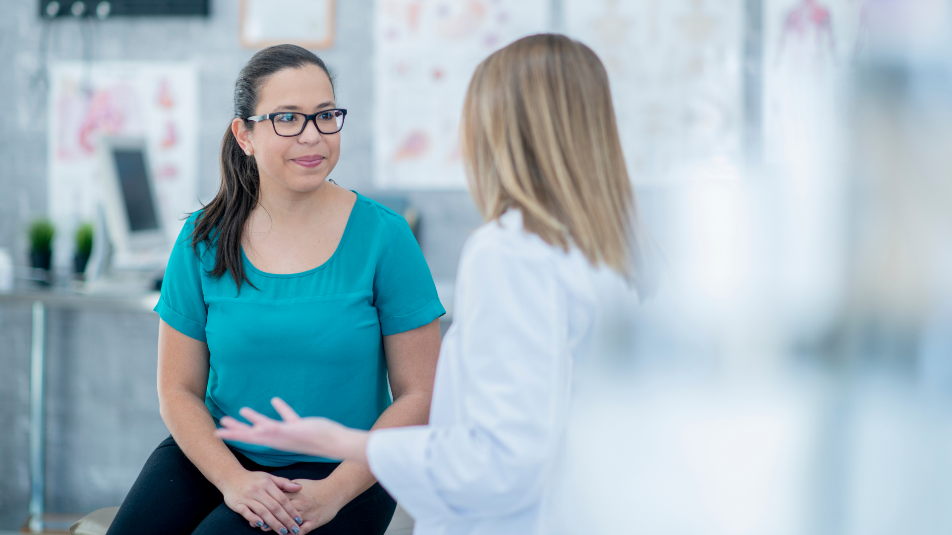 woman at doctor's office